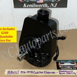 REBUILT 1976 1977 1978 CADILLAC ELDORADO HYDROBOOST HYDRAULIC POWER STEERING PUMP WITH FACTORY ORIGINAL RESERVOIR